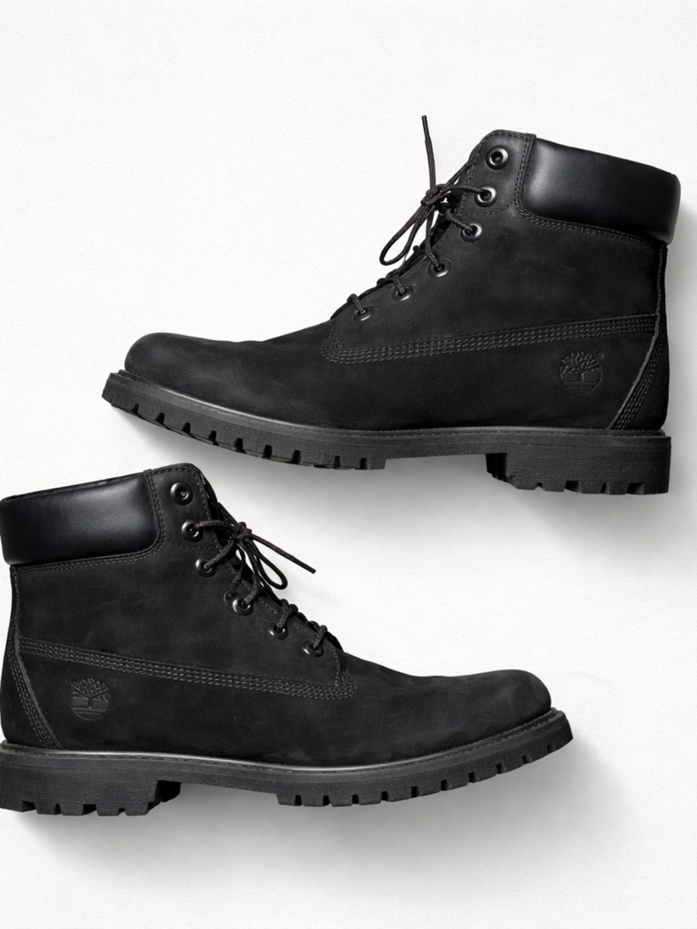Timberland Women's Black Lace-Up 6” Work Boots 7.5